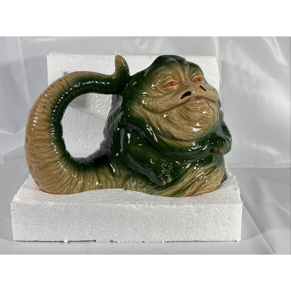 Star Wars Jabba The Hutt (20 oz) Sculpted Ceramic Coffee Mug Soup Cup Box Vandor - Picture 5 of 6